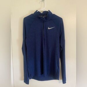 Nike Navy Blue Quarter-Zip Pullover